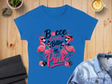 Bocce Looks Better in Pink Flamingo T-Shirt, Funny Bocce Ball Player Gift for Her, Summer Vacation Tee, Cute Pink Top thumbnail 2