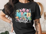 NICU Nurse Ocean Sea T-Shirt: Cute Neonatal Intensive Care Unit Design thumbnail 3