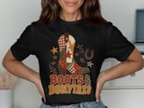 Boots & Bonfires Tee or Sweatshirt, Faux Patchwork Design thumbnail 11