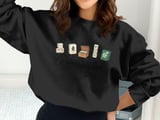 Cute Mahjong Time Graphic Print, Funny Dancing Mahjong Tiles Art, Kawaii Board Game Lover Gift, Asian Tile Game Night Decor thumbnail 12