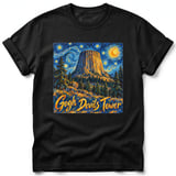 Gogh Devils Tower ~ Comfort Colors Premium Tee thumbnail 1