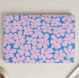 Pink Retro Floral MacBook Case thumbnail 1