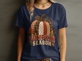 Pumpkin Season Tee or Sweatshirt, Faux Patchwork Design thumbnail 6
