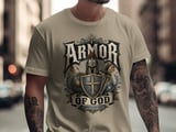 Armor of God T-Shirt | Ephesians 6:11 Quote Tee | Christian Faith Apparel Gift | Medieval Knight Warrior Religious Shirt | Vintage thumbnail 3