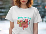 IBS T-Shirt, Funny Gut Health Tee, I Bring Snacks Shirt, Low FODMAP TShirt, High Maintenance Clothing, Digestive System T Shirt, Gut Tee thumbnail 3