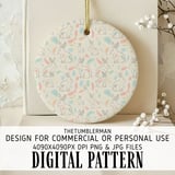 Digital Rabbit Pattern, Pastel Bunny Fabric Design, Seamless Animal Print, Cute Easter Illustration, Spring Digital Bundle, Kids Room Decor thumbnail 3