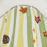Fall Shower Curtain and Bath Mat Set, Rustic Autumn Botanical Bathroom Decor, Vintage Cottagecore Leaves Acorn Pinecone Yellow Green Decor thumbnail 4