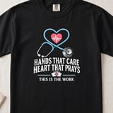 Hands That Care Heart That Prays Tee thumbnail 1