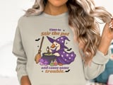 Witch Goose T-Shirt, Stir the Pot, Halloween Shirt, Funny Goose Tee, Spooky Season Apparel, Cute Witchy Design thumbnail 8