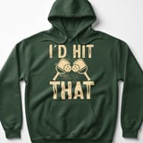 Pickleball Gildan Fleece Hoodie, I'd Hit That Paddle Clink Graphic, Pickleball Court Pullover Sweatshirt thumbnail 5