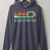 Pickleball Sport-Tek Performance Hood, Life is Good Pickleball Makes It Better, Lightweight Hoodie thumbnail 2