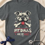Pitbulls Are My Kids Tee | Pit Bull Mom Shirt | Pittie Lover Gift | Dog Mom Apparel thumbnail 12