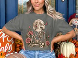 Celestial Skeleton and Roses Tee thumbnail 4
