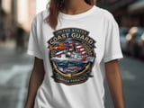 US Coast Guard T-Shirt, Semper Paratus Tee, Patriotic Military Veteran Apparel, Coast Guard Family Gift, American Flag Service Shirt thumbnail 8