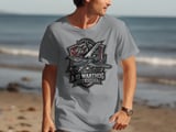 A-10 Warthog T-Shirt, GAU-8 Avenger Fighter Jet Military Tee, Faux Embroidered Warthog Plane Graphic Top, Pilot Veteran Gift for Him thumbnail 1