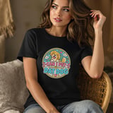 Can I Pet Dat Dog Meme Cartoon Golden Retriever Puppy Animal Lover Graphic T-Shirt thumbnail 6