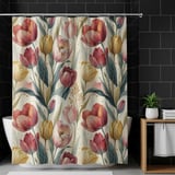 Soft Petal Tulip Dreams Shower Curtain thumbnail 10