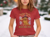 Golden Retriever Wizard Halloween Sweatshirt, Cute Ghost Dog Fall Apparel, adult and kid size t-shirts thumbnail 2