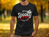 Halloween, Spooky Sweatshirt, Halloween Sweatshirt, Bat Ghost Graphic Sweatshirt, Halloween Party Sweatshirt, Autumn Fall Sweatshirt thumbnail 2