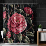 Pink Camellia Tumbler Design, Floral Digital Papers, Watercolor Flowers, Junk Journal Pages, Printable Tumbler PNG, Scrapbooking Paper thumbnail 10
