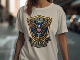 United States Navy Sailor Forged By The Sea T-Shirt, Patriotic Military Veteran Gift for Him, American Pride USN Shirt thumbnail 3