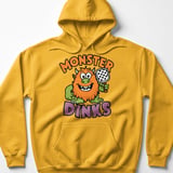 Pickleball Gildan Fleece Hoodie, Monster Dinks Funny Beast Graphic, Warm Court Pullover Sweatshirt thumbnail 10