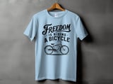 Freedom Is Riding a Bicycle | Beach Cruiser T-Shirt thumbnail 12