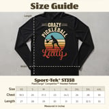 Pickleball Sport-Tek Performance Hood, Crazy Pickleball Lady, Lightweight Hoodie thumbnail 8