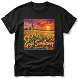Gogh Sunflower ~ Comfort Colors Premium Tee thumbnail 1