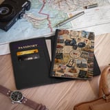 Vintage USA Travel Collage Passport Cover thumbnail 2