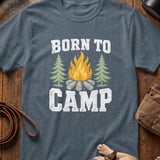 Born To Camp Campfire T-Shirt thumbnail 3