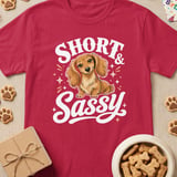 Short & Sassy Longhaired Doxie T-Shirt thumbnail 4