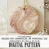 Rose Gold Marble Tumbler Design, Watercolor Floral Backgrounds, Digital Scrapbooking Paper, Printable Tumbler Png, Digital Download thumbnail 3