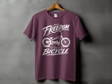 Freedom Is Riding a Bicycle | Stretch Cruiser T-Shirt thumbnail 7