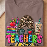 Teacher's Life Messy Bun Tee thumbnail 13