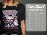 Fangtastic Frenchie Halloween Sweatshirt, Cute French Bulldog in Costume, Spooky Ghost and Lollipop Design, adult and kid size t-shirts thumbnail 6