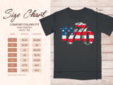 Vintage 1776 Distressed Flag Graphic Tee thumbnail 7