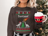 Dino Santa Meteor Holiday Sweatshirt thumbnail 3