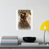 Black Woman Roots Poster, African American Framed Art Print, Ancestral Strength Wall Decor, Melanin Botanical Floral Artwork, Gift For Her thumbnail 7