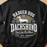 Retro Dachshund Dog Tee thumbnail 5