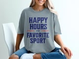 Happy Hours Is My Favorite Sport Tee thumbnail 2