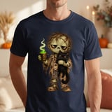 Coffee Zombie and Black Cat Tee thumbnail 3