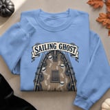 Sailing Ghost Ship All Hands On Deck Nautical Vintage Engraving Graphic Crewneck Sweatshirts thumbnail 13