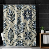 Vintage Indigo Tile Digital Design Size Bundle Png thumbnail 10