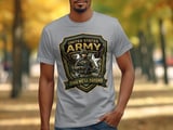 United States Army T-Shirt, Veteran Military Tee, Patriotic Soldier Gift, Army Strong, This We'll Defend Eagle Star Graphic Print Shirt thumbnail 5