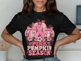 Pink Pumpkin Season Faux Patchwork Tee thumbnail 1