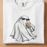 Cool Iced Coffee Ghost Tee thumbnail 7