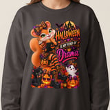 Halloween Drama Sally the Squirrel Sweatshirt thumbnail 12