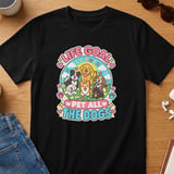 Life Goal Pet All The Dogs T-Shirt Cartoon Puppies Corgi Golden Retriever Graphic Print thumbnail 5