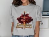 Cancer fighting t-shirt, Warrior T-Shirt, Sword design, Cancer picked wrong warrior, Fighter Gift, Survivor shirt, Gift for Warrior thumbnail 6